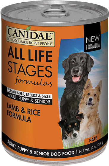 Canidae-All Life Stages-Canidae All Life Stages Formula Can Dog Food- Lamb/rice 13 Oz (Case of 12 )