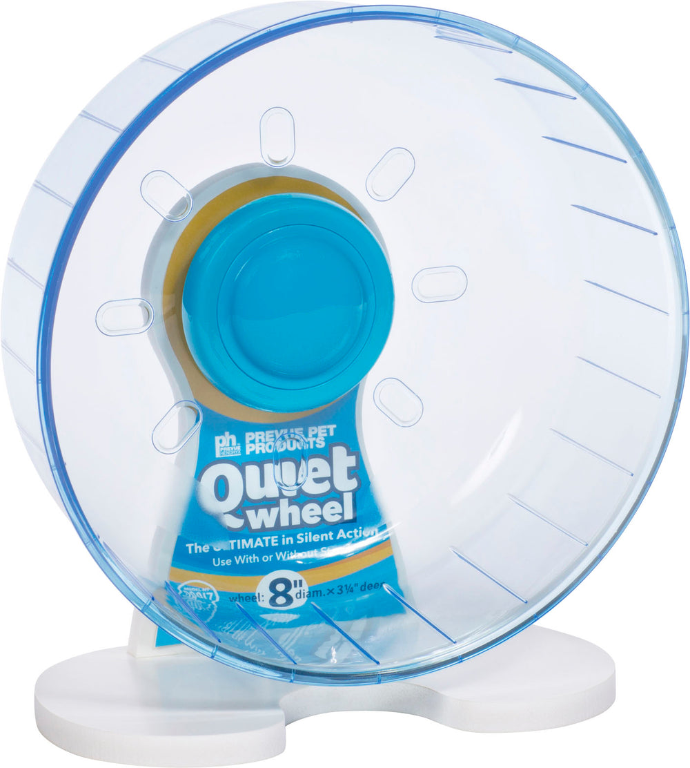 Prevue Pet Products Inc-Prevue Quiet Exercise Wheel- Blue Tint 8 Inch